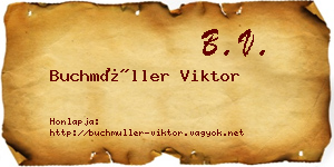Buchmüller Viktor névjegykártya