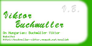 viktor buchmuller business card