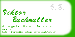 viktor buchmuller business card